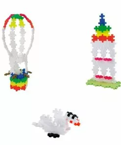 Plus-Plus: Pastel Rainbow Hot Air Balloon 360 Pieces -Educational Toys Shop PP3794 Plus PlusPastelRainbowHotAirBalloon360Pieces 3 1024x1024
