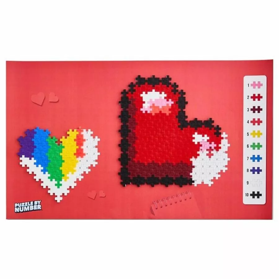 Plus-Plus Blocks - Puzzle By Number Hearts 250 Pieces 4 Plus-Plus Blocks - Puzzle By Number Hearts 250 Pieces - Image 2