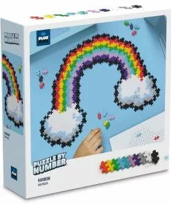 Plus-Plus Blocks - Puzzle By Number Rainbow 500 Pieces