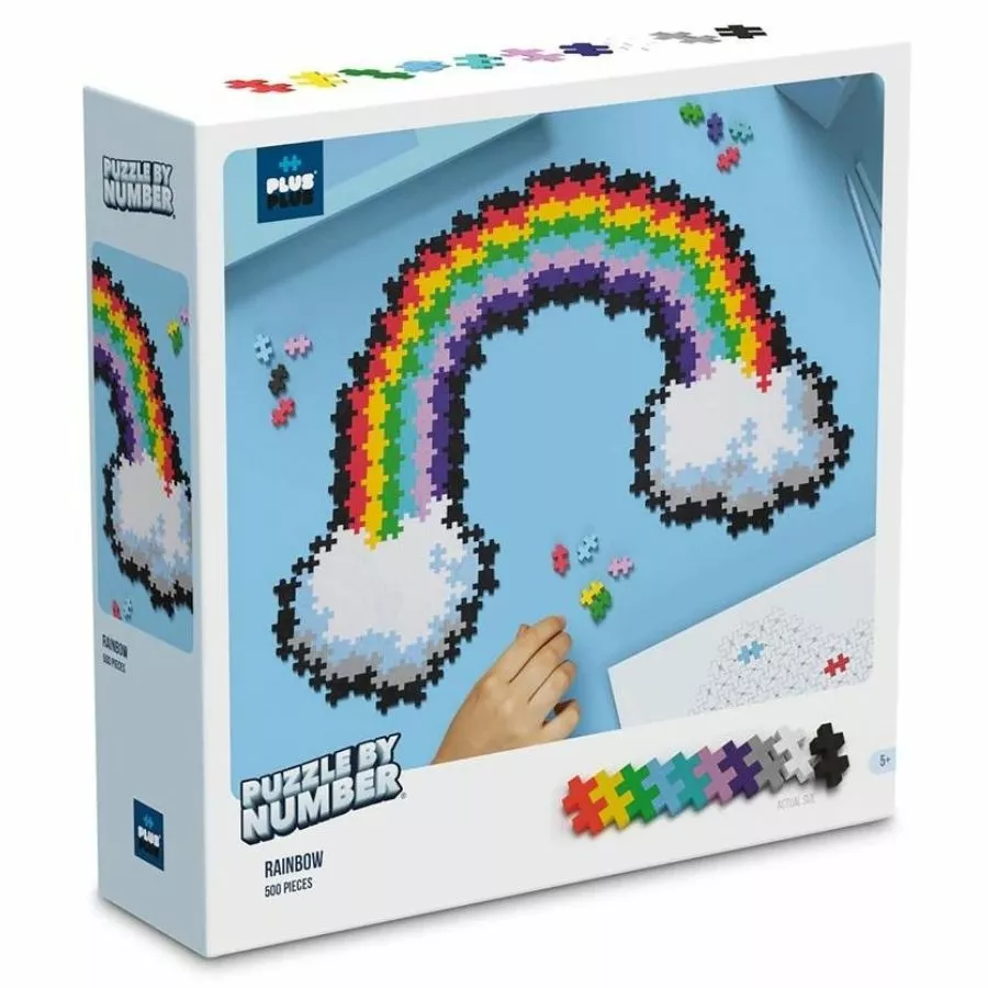 Plus-Plus Blocks - Puzzle By Number Rainbow 500 Pieces 3 Plus-Plus Blocks - Puzzle By Number Rainbow 500 Pieces