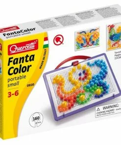 Quercetti - Fanta Color Portable Small 160 Pieces Pegboard