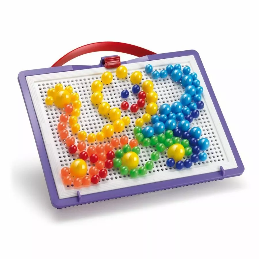 Quercetti - Fanta Color Portable Small 160 Pieces Pegboard 6 Quercetti - Fanta Color Portable Small 160 Pieces Pegboard - Image 4