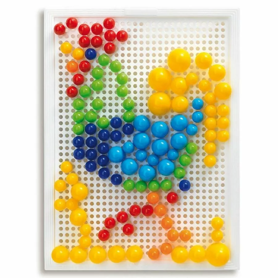 Quercetti - Fanta Color Portable Small 160 Pieces Pegboard 5 Quercetti - Fanta Color Portable Small 160 Pieces Pegboard - Image 3