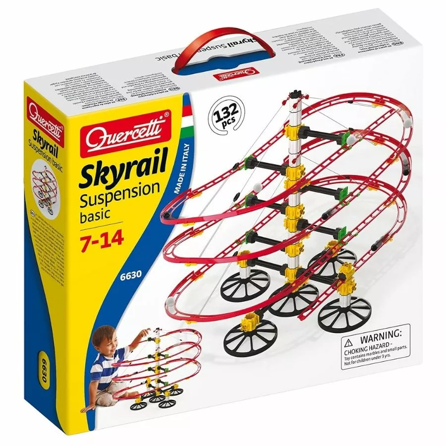 Quercetti - Skyrail Suspension Basic Marble Run 3 Quercetti - Skyrail Suspension Basic Marble Run