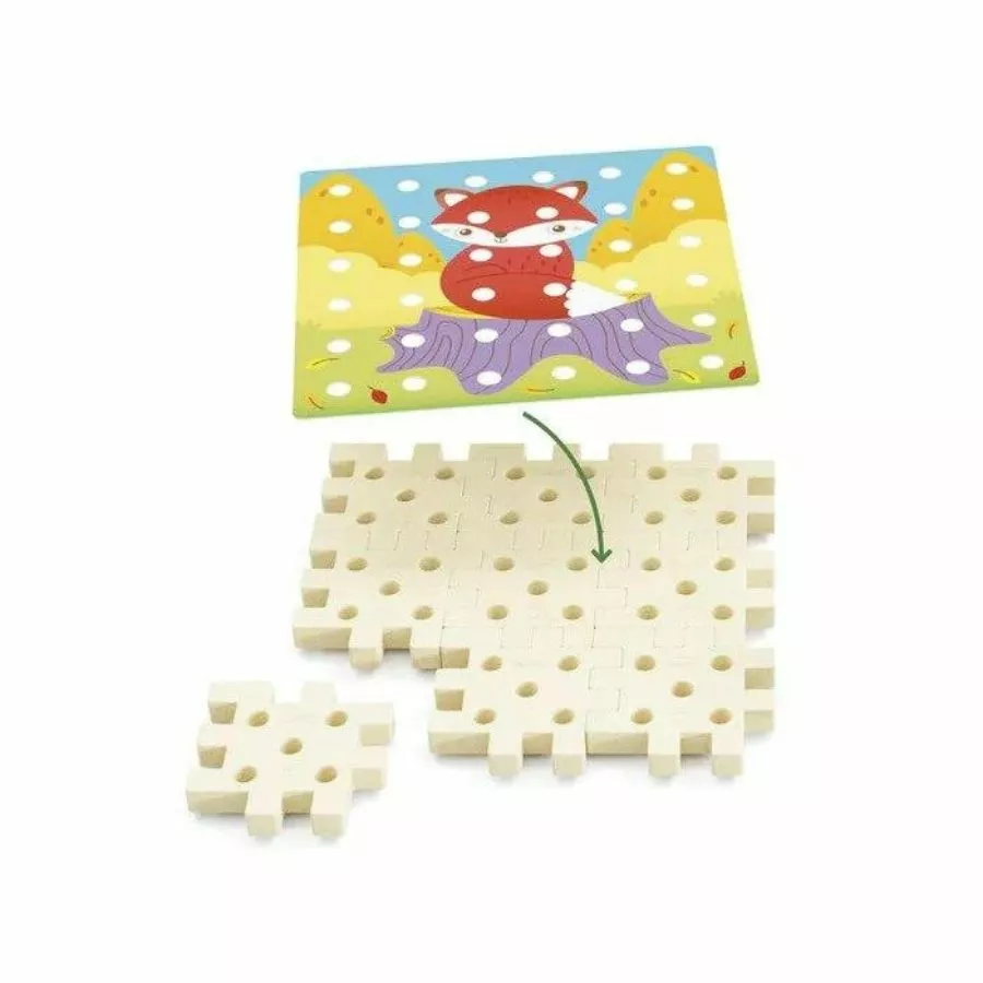 Quercetti - PlayBio Jumbo Peggy First Mosaics Bio Plastic 6 Quercetti - PlayBio Jumbo Peggy First Mosaics Bio Plastic - Image 4