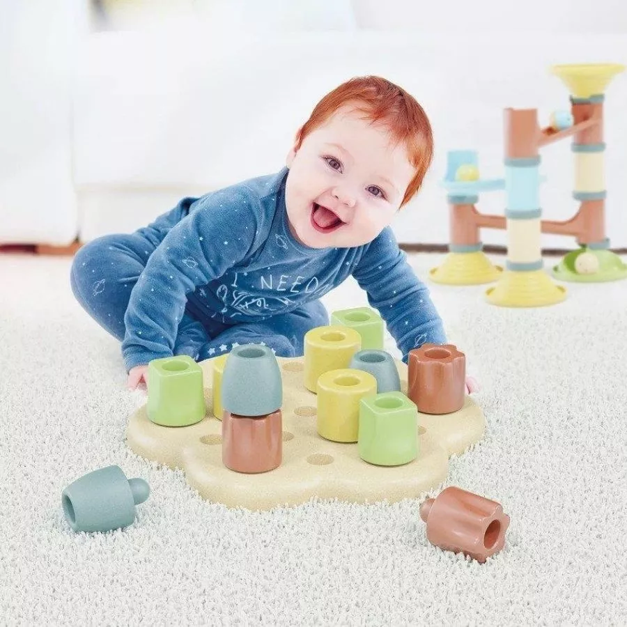 Quercetti - Chunky Peggy Bio Plastic Peg Board 4 Quercetti - Chunky Peggy Bio Plastic Peg Board - Image 2