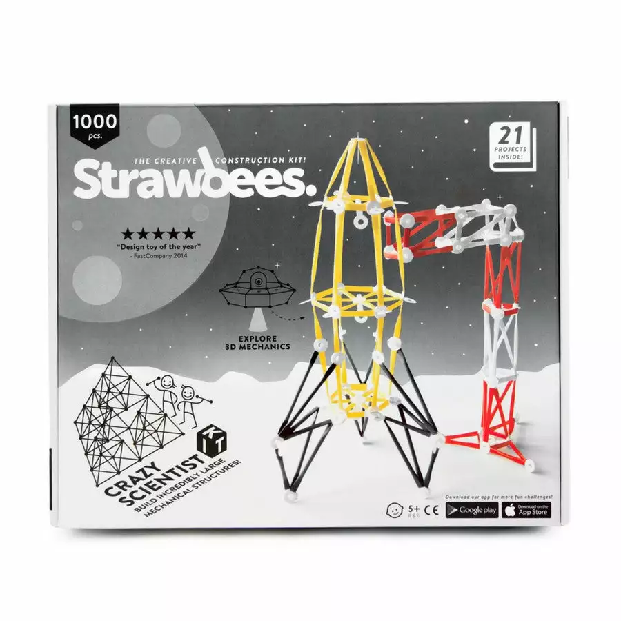 Strawbees - Crazy Scientist Building Kit 3 Strawbees - Crazy Scientist Building Kit