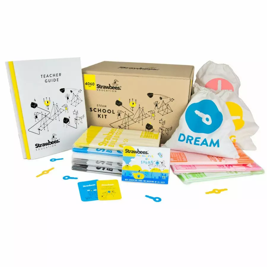 Strawbees - School Builder Kit 3 Strawbees - School Builder Kit