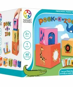 Smart Games - Peek-A-Zoo Puzzle Game For Toddlers