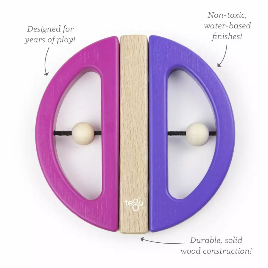 Tegu - Baby And Toddler: Swivel Bug Pink & Purple 3 Tegu - Baby And Toddler: Swivel Bug Pink & Purple