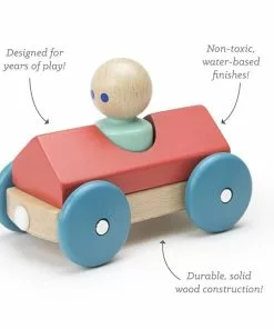 Tegu - Wooden Magnetic Blocks: Racer Poppy