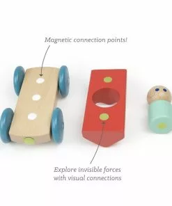 Tegu - Wooden Magnetic Blocks: Racer Poppy 10 Tegu - Wooden Magnetic Blocks: Racer Poppy -Educational Toys Shop TEG83801 Tegu Magnetic Racer Poppy 3 1024x1024