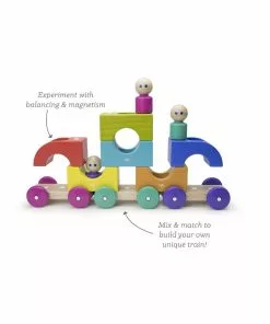 Tegu - Magnetic Tram Rainbow 11 Tegu - Magnetic Tram Rainbow -Educational Toys Shop TEG85801 Tegu magnetic tram rainbow correct 1024x1024