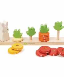 Tender Leaf Toys - Counting Carrots Wooden Stacker