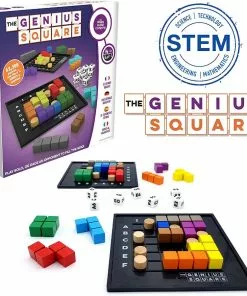 The Happy Puzzle Company - The Genius Square Game Puzzle STEM Game