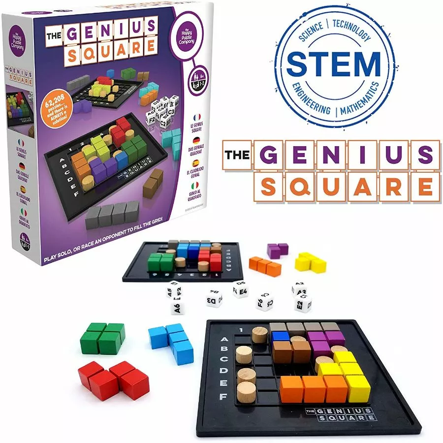 The Happy Puzzle Company - The Genius Square Game Puzzle STEM Game 2 The Happy Puzzle Company - The Genius Square Game Puzzle STEM Game