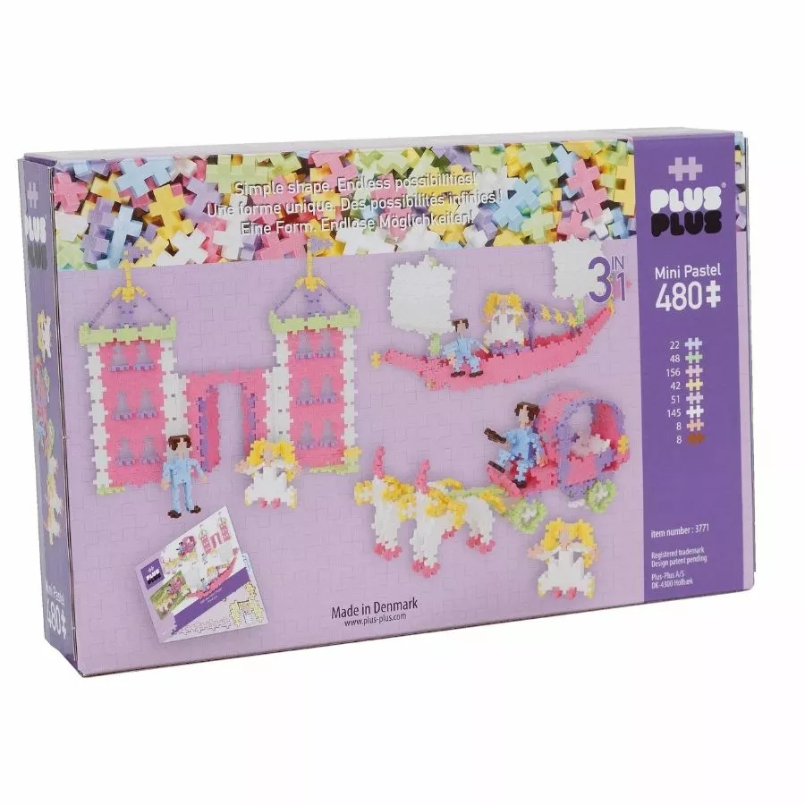 Plus-Plus: Pastel 480 Pieces 3 In 1 Princess Construction Toy 4 Plus-Plus: Pastel 480 Pieces 3 In 1 Princess Construction Toy - Image 2