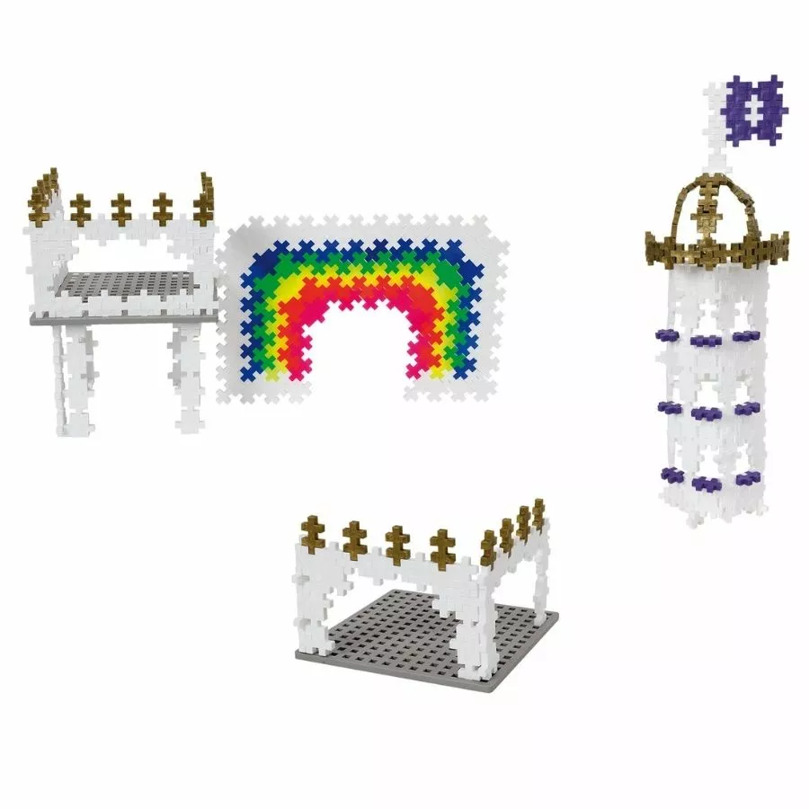 Plus-Plus: Pastel Rainbow Castle 760 Pieces Construction Toy 5 Plus-Plus: Pastel Rainbow Castle 760 Pieces Construction Toy - Image 3